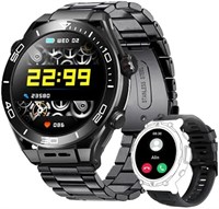 Смарт-часы 4G Ultra Round Shape на Android с двойной камерой, предустановленными приложениями на ОС Android и AMOLED-дисплеем | Спортивный и фитнес-трекер с 4 ГБ ОЗУ, 64 ГБ ПЗУ и слотом для SIM-карт (3 ремешка) (черный) 1000013333