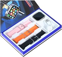 Умные часы Telzeal TC4G с 2,2-дюймовым полноэкранным дисплеем, двойной камерой, поддержкой SIM-карт, тремя парами ремешков и беспроводным зарядным устройством для женщин и мужчин (серебристые) 1000013350