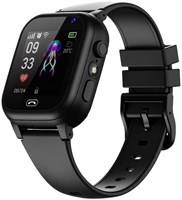 Детские многофункциональные смарт-часы, дисплей 1,44 дюйма, GPS, водонепроницаемые, защита от потери, поддержка нескольких языков, подарок для девочек и мальчиков, черные 1000013355