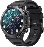 Универсальные военные умные часы Z&K с большой батареей и большим дисплеем/компасом, Bluetooth-звонком, фитнес-трекером/батареей 400 мА·ч, военные умные часы/водонепроницаемые умные часы 1000013397