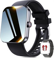 Умные часы FILIEKEU для женщин и мужчин с пульсометром F57L, мониторинг уровня глюкозы в крови, спортивные водонепроницаемые умные часы для женщин, модные черные силиконовые часы для пары, совместимые с Bluetooth и Android iOS 1000013412