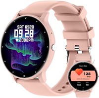 Умные часы для женщин, фитнес-трекер с HD-дисплеем 1,28 дюйма, 100 спортивных режимов, пульсометр, датчик SpO2 и монитор сна, водонепроницаемый трекер активности IP67 для iOS и Android, с функцией ответа на звонки и совершения звонков 1000013423