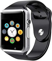 Умные часы Vinmori A1 Bluetooth, спортивные шагомер, SIM-камера, умные часы для Android (черные) 1000013439