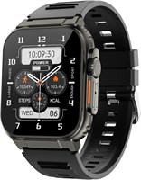 Умные часы | 1,96-дюймовый HD-экран | Функция автоответа и напоминания о сообщениях | Персонализированный циферблат | Музыкальный плеер | Фитнес-трекер с пульсометром и монитором сна | Водонепроницаемость IP68 | Для Android и iPhone (1) 1000013450