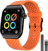 Смарт-часы для мужчин, дисплей 1,96 дюйма, водонепроницаемость IP68 (приём и совершение звонков), защитное стекло Sketchproof, фитнес-часы, более 150 спортивных режимов, пульсометр/трекер активности для iOS/Android (10B) 1000013475