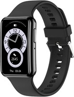 Умные часы Smarties AE для девочек, мальчиков, детей, подростков, мужчин и женщин с тонометром, фитнес-трекером, уведомлениями о звонках и сообщениях (черные) 1000013477