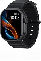 Умные часы для девочек, мальчиков, подростков, мужчин и женщин с тонометром, фитнес-трекером, уведомлениями о звонках и приложениях — черный циферблат и ремешок 1000013501