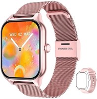 Умные часы LIGE для женщин (приём и набор номера), фитнес-трекер, водонепроницаемые, для телефонов Android и iOS, 1,7-дюймовый HD-дисплей, сенсорный экран, пульсометр, шагомер, золото 1000013524