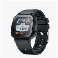 Умные часы Porodo Vintage с черным циферблатом + черной металлической ремешкой и черным силиконовым ремешком 1000013548