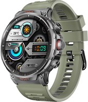 Прочные смарт-часы Promate 710 мА·ч с круглым дисплеем 1,85 дюйма, более 100 спортивных режимов, датчиками пульса, тонометром, водонепроницаемостью IP67, прочным корпусом из цинкового сплава, XWatch-R20 Green 1000013567