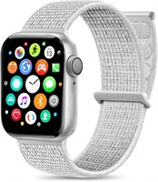 Умные часы HCHLQL для мужчин, женщин и детей, совместимые с телефонами Android и iOS, фитнес-трекер с сенсорным экраном, функциями звонков/SMS/пульса/монитора кислорода в крови/шагомера/нейлоновыми спортивными ремешками (белые) 1000013642