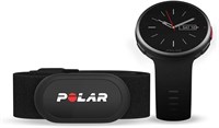 Polar Vantage V2 — премиальные смарт-часы для мультиспорта с GPS, измерением пульса на запястье для бега, плавания, езды на велосипеде, силовых тренировок — управление музыкой, погода, уведомления с телефона 1000013648