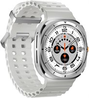 Умные часы Charome T14 Ultra: стильная серебристая версия с функциями мониторинга здоровья, отслеживания фитнеса, GPS, отслеживания сна, длительным временем автономной работы, водонепроницаемостью, сенсорным дисплеем и оповещениями со смартфона. 1000013672