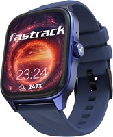Смарт-часы Fastrack Astor Blue FS1 Pro, дисплей AMOLED 1,97 дюйма, Bluetooth-звонки, более 100 спортивных режимов, мониторинг SpO2 и пульса, женское здоровье, защита IP68, аккумулятор до 5 дней, функциональная заводная головка 1000013683