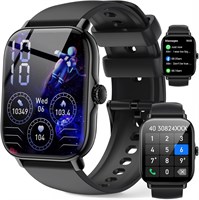 Умные часы для женщин и мужчин с функцией Bluetooth-звонков — 1,85-дюймовые умные часы с монитором сна, пульсометром, датчиком кислорода в крови, более 100 спортивными режимами и шагомером для Android iOS 1000013688