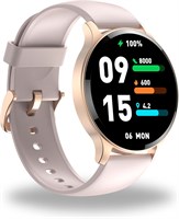 Умные часы для женщин, UAETECH, 1,45 дюйма, спортивные часы 100, ответ на звонок, фитнес-трекер, измерение уровня кислорода в крови, мониторинг сна, пульсометр, водонепроницаемость IPX8 для iOS и Android (розовый) 1000013701