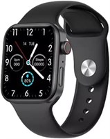 Умные часы AWH серии 7, совместимые с телефонами iPhone и Android, пульсометр, температура тела, фитнес-трекер, оповещения о звонках и сообщениях (черный) 1000013711