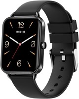 Умный фитнес-трекер Moxedo Luna, 1,65-дюймовый AMOLED HD-дисплей, умные часы для мужчин и женщин, более 100 спортивных режимов, Bluetooth-звонки, водонепроницаемый, пульсометр, датчик кислорода для iOS/Android - черный 1000013718