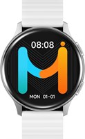 Мужские и женские умные часы IMIKI HOLO PRO KW66 — AMOLED-дисплей 1.43, Bluetooth-подключение, магнитный ремешок, датчики уровня кислорода в крови и пульса, Android и iOS — серебристый 1000013805