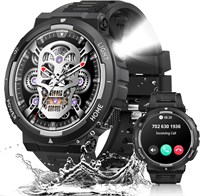 Умные часы военного образца для мужчин (отвечать на звонки и совершать звонки). Прочные умные часы с большим экраном 1,53 дюйма и светодиодным фонариком. Водонепроницаемость 3 АТМ. Тактические умные часы с более чем 100 спортивными режимами. Фитнес-трекер 1000013812