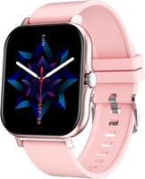 Умные часы BORATO для мужчин и женщин с оксиметром, пульсометром, шагомером, функцией отслеживания активности и сна, экран 1,69 дюйма, водонепроницаемость IP68 для Android iOS (розовые) 1000013872