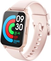 Спортивные смарт-часы DIZO Watch 2 для телефонов Android/iOS, фитнес-трекер с пульсометром и датчиком уровня кислорода в крови, монитор сна, водонепроницаемые 5ATM, 1,69-дюймовый HD сенсорный экран (золотисто-розовый) 1000013877