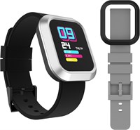 Многофункциональные умные часы iTouch TF413A-B02 унисекс, серебристо-черный 1000013880