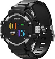 Умные часы F7 с фитнес-трекером, водонепроницаемые, IP67, пульсометр, Bluetooth, часы - черные 1000013893