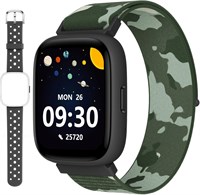 Умные часы BIGGERFIVE для детей, 1,8-дюймовый фитнес-трекер с шагомером, пульсометром, монитором сна, водонепроницаемостью IP68, счётчиком калорий и шагов, головоломкой с приложением/без него для девочек и мальчиков-подростков 5–16 лет, 2 ремешка 1000013905