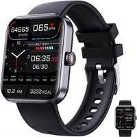 Смарт-часы TedmAr Blood Glucose, умные часы на Android с функцией SMS и звонков для женщин, мужчин, детей, девочек и мальчиков 10-12 лет, спортивные и фитнес-часы с датчиком уровня сахара в крови, черные 1000013925