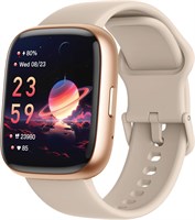 Умные часы LODIMEKE, умные часы с Alexa для женщин и мужчин [2 ремешка, корпус 44 мм] с функцией совершения и ответа на звонок, пульсометром, пульсоксиметром, пульсоксиметром, фитнес-трекером, шагомером и водонепроницаемыми часами IP68 для телефонов на An 1000013964