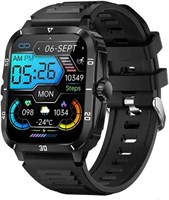 Универсальные военные умные часы Z&K с большой батареей 400 мА·ч и большим дисплеем 1,96 дюйма/компасом, функцией Bluetooth-звонка, фитнес-трекером/военными умными часами/водонепроницаемыми умными часами 1000013979