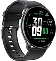 Смарт-часы ALMEKAQUZ с пульсометром и измерением уровня кислорода в крови, водонепроницаемый фитнес-трекер со степенью защиты IP68, время автономной работы 7–10 дней, умные часы для телефонов Android и iOS, спортивные часы для мужчин и женщин 1000014001