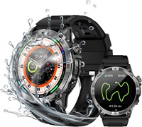 Водонепроницаемые смарт-часы LogHog 3 ATM с AMOLED-дисплеем, GPS, компасом, датчиком высоты и давления воздуха, сверхбольшой батареей 540 мА·ч, прочным металлическим корпусом, совместимые с Android iOS 1000014007