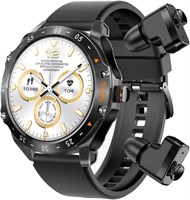 Смарт-часы Next Store Hype с беспроводными наушниками, Bluetooth-звонками, фитнес-трекером, водонепроницаемостью, пульсометром, SpO2, отслеживанием сна, длительным временем автономной работы, спортивными режимами и стильным дизайном (черные) 1000014038