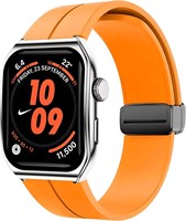 Умные часы iCruze Pronto Flex Bluetooth 5.0 с HD-дисплеем 2,01 дюйма, функцией отслеживания состояния здоровья, функцией звонков по Bluetooth, аккумулятором 280 мА·ч, магнитной зарядкой, защитой IP67, совместимы с Android и iPhone — оранжевый 1000014051