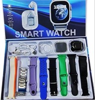 Умные часы SUKILO с ремешком 8-в-1, HD-дисплей 2,02 дюйма, фитнес-трекер с защитным чехлом, Bluetooth-звонки, пульсометр, монитор сна, 8 вариантов ремешков для мужчин и женщин 1000014062