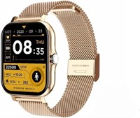 Умные часы SWANK с 2 ремешками (стальной и кремниевый), сенсорным экраном 1,69 дюйма, полным отслеживанием активности, Bluetooth-вызовами, уведомлениями, поддержкой iOS и Android 1000014104