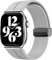 Умные часы iCruze Pronto Flex Bluetooth 5.0 с HD-дисплеем 2,01 дюйма, функцией отслеживания состояния здоровья, функцией звонков по Bluetooth, аккумулятором 280 мА·ч, магнитной зарядкой, защитой IP67, совместимы с Android и iPhone — серые 1000014117