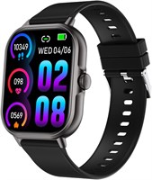 Умные часы Wisfunlly — сенсорный экран 2,01 дюйма с функцией Bluetooth-звонков, водонепроницаемый фитнес-трекер IP68, 120 спортивных режимов, пульсометр, совместимый с Apple iOS и Android 1000014146