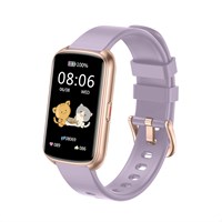 Фитнес-трекер Runlio, 1,47-дюймовые смарт-часы, сенсорный экран, тонкий браслет, водонепроницаемые фитнес-часы 5 атм, пульсометр с измерением уровня кислорода в крови для Android/iOS (светло-фиолетовый) 1000014147