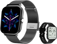 Трекер активности AnnuoYi? Умные часы с сенсорным экраном 1,69 дюйма, функцией Bluetooth-звонков, водонепроницаемый фитнес-трекер IP68, 24 спортивных режима, силиконовый ремешок? Совместимы с Apple iOS и Android. 1000014160