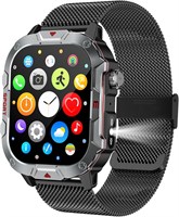 Смарт-часы BGFOX для мужчин и женщин — сенсорный HD-экран 2,19 дюйма, Bluetooth-звонки, фитнес-трекер с датчиком пульса/артериального давления/SpO2, спортивные режимы, водонепроницаемость IP68, совместимость с Android iOS 1000014181