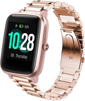 Браслет LvBu, совместимый с ID205L, классический ремешок из нержавеющей стали для часов ID205L, Willful SW021, YAMAY SW021, LIFEBEE ID205L, умные часы PUTARE ID205, розовое золото 1000014235