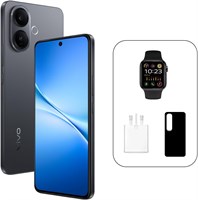 vivo V60 Lite 5G (черный, 12 ГБ + 256 ГБ) AMOLED-дисплей 120 Гц | 32-мегапиксельная фронтальная камера | Аккумулятор 6500 мА·ч | Смарт-часы IP65, гарантия 24 месяца, замена экрана в течение 455 дней — версия для Ближнего Востока 1000014259