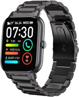 Совместимость с Blueshaweu для умных часов P66D с ремешком 1,85 дюйма, быстросъемные сменные ремешки из нержавеющей стали, совместимые с умными часами Aptkdoe P66D / Dotn P66D / Ddidbi P66D с диагональю 1,85 дюйма 1000014266