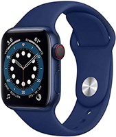 Умные часы T500 серии 5 2020 с функцией измерения артериального давления, Bluetooth-звонками, музыкальным плеером, 44 мм, пульсометром (темно-синие) 1000014310