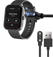Совместимо с зарядным устройством Blackview 1,83 дюйма Smartwatch W20, сменное зарядное устройство с 2-контактным магнитным USB-разъемом Совместимо с Blackview W20 Smartwatch 1,83 дюйма (черный) 1000014340