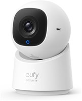 Камера видеонаблюдения eufy Security Indoor Cam C220 с разрешением 2K и PTZ-управлением 360°, подключаемая камера видеонаблюдения для помещений с Wi-Fi 2.4G, распознаванием движения/человека с помощью искусственного интеллекта, ночным видением, отслеживан 1000014387