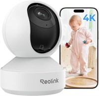 Камера видеонаблюдения Reolink 4K для дома, панорамирование, наклон, автоматическое слежение, беспроводная камера видеонаблюдения, интеллектуальное обнаружение движения и плача ребенка, двусторонняя аудиосвязь, ночное видение, Wi-Fi 2,4 ГГц и 5 ГГц, 3-кра 1000014415